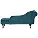 Chaise Longue Sinistra In Velluto Verde Smeraldo Nimes - Foto miniatura 29