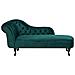 Chaise Longue Sinistra In Velluto Verde Smeraldo Nimes - Foto miniatura 15