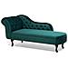 Chaise Longue Sinistra In Velluto Verde Smeraldo Nimes - Foto miniatura 12