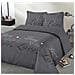 Parure De Couette 100% Coton Love - 1 Housse De Couette 220x240 Cm + 2 Taies D'oreillers 65x65 Cm Anthracite, Blanc Et Rouge - Foto miniatura 1