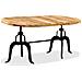 Tavolo Da Pranzo In Legno Massello Di Mango E Acciaio 180 Cm - Foto miniatura 3