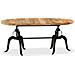 Tavolo Da Pranzo In Legno Massello Di Mango E Acciaio 180 Cm - Foto miniatura 6
