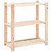 Scaffali A 3 Livelli 2 Pz 80x38x90 Cm Massello Pino Fsc 150 Kg - Foto miniatura 4