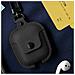 Custodia Airpods Anti-shock Anti-graffio Airsnap Cinturino Nero - Foto miniatura 4