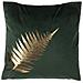 Set Di 2 Cuscini Decorativi A Foglia 45x45 Cm Velluto Verde Scuro Fern - Foto miniatura 2