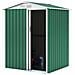 Casetta Metallica Milton 2 M² Porta Scorrevole Verde - Foto miniatura 1