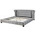 Letto Matrimoniale 180 X 200 Cm In Velluto Grigio Cavaillon - Foto miniatura 10