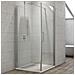 Lato Fisso Box Doccia Swing Adatto Per Porta Battente Swing Cristallo Temprato *** Misure : 97-100xh195 Cm Trasparente - Foto miniatura 1