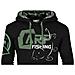Hoodie Carpfishing Eco 2.0 M Nero / verde Militare - Foto miniatura 2