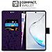 Cadorabo Custodia Compatibile Con Samsung Galaxy Note 10 Pro In Lilla Scuro Fiore - Coperchio Protettivo In Design Floreale Con Chiusura Magnetica, Funzione Stand E Slot Per Carte - Foto miniatura 3