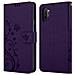 Cadorabo Custodia Compatibile Con Samsung Galaxy Note 10 Pro In Lilla Scuro Fiore - Coperchio Protettivo In Design Floreale Con Chiusura Magnetica, Funzione Stand E Slot Per Carte - Foto miniatura 8