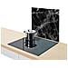 Piastra In Vetro Marble Black Per Piano Cottura - Grande, Zeller - Foto miniatura 1