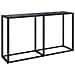 Tavolo Consolle Nero 140x35x75,5 Cm In Vetro Temperato - Foto miniatura 2