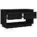 Mobile Porta Tv Nero 74x34x40 Cm In Legno Massello Di Pino - Foto miniatura 3