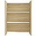 Armadietto A Specchio Per Bagno 60x15x75 Cm Mdf Bianco E Rovere - Foto miniatura 3