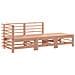 Set Divani Giardino 3pz con Cuscini Legno Massello di Douglas - Foto miniatura 3