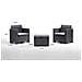 Set Salotto Da Esterno Neptune, Set Da Giardino Con Cuscini, Salottino Indoor E Outdoor Effetto Rattan, 100% Made In Italy, Antracite - Foto miniatura 3