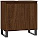 Armadietto Bagno Rovere Marrone 58x33x60cm In Legno Multistrato - Foto miniatura 1