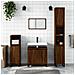 Armadietto Bagno Rovere Marrone 58x33x60cm In Legno Multistrato - Foto miniatura 6