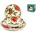 Servizio 18 Pezzi Tavola Holly Jolly In Stoneware Decorato. - Foto miniatura 1