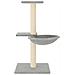 Albero Per Gatti Con Tiragraffi In Sisal Grigio Chiaro 72 Cm - Foto miniatura 2