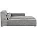 Chaise Longue Versione Sinistra Hellnar Tessuto Grigio - Foto miniatura 4