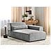 Chaise Longue Versione Sinistra Hellnar Tessuto Grigio - Foto miniatura 1