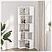 Libreria Angolare 5ripiani Bianca 50x50x179cm Legno Multistrato - Foto miniatura 3