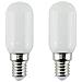 2 X Lampadina Led 4 Watt Luce Calda 3000k E14 Per Lampadario Cappa Da Cucina - Foto miniatura 1