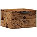 Comodino A Muro Legno Antico 34x30x20 Cm - Foto miniatura 2