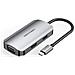 TOAHB replicatore di porte e docking station per laptop Cablato USB 3.2 Gen 1 (3.1 Gen 1) Type-C Grigio, Argento - Foto miniatura 1