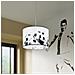 Lampada A Sospensione Football B 30 Sl. 1426 - Moderno Lampade A Sospensione Bianco Nero 82x30x30 Cm - Foto miniatura 6