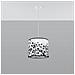 Lampada A Sospensione Football B 30 Sl. 1426 - Moderno Lampade A Sospensione Bianco Nero 82x30x30 Cm - Foto miniatura 7