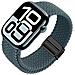 Cinturino Starlight In Nylon Intrecciato Per Apple Watch Darkgreen S - Foto miniatura 2