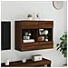 Mobile TV a Parete con Luci LED Rovere Marrone 78,5x30x60,5 cm - Foto miniatura 6