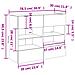Mobile TV a Parete con Luci LED Rovere Marrone 78,5x30x60,5 cm - Foto miniatura 7