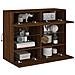 Mobile TV a Parete con Luci LED Rovere Marrone 78,5x30x60,5 cm - Foto miniatura 8