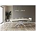 Tavolo allungabile 80x120/204 cm Karida Cashmere gambe bianche - Foto miniatura 3