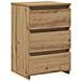 Comodino Rovere Artigianale 40x35x62,5 cm in Legno Multistrato - Foto miniatura 1