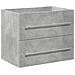 Set Mobili da Bagno 2 pz Grigio Cemento in Legno Multistrato - Foto miniatura 8