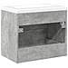 Set Mobili da Bagno 2 pz Grigio Cemento in Legno Multistrato - Foto miniatura 6