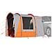 Tenda da Campeggio 4 Persone Grigio e Arancione Impermeabile - Foto miniatura 1
