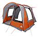Tenda da Campeggio 4 Persone Grigio e Arancione Impermeabile - Foto miniatura 3