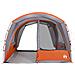 Tenda da Campeggio 4 Persone Grigio e Arancione Impermeabile - Foto miniatura 4
