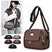 Elegante Borsa A Tracolla In Nylon 2025 Per Donna Coffee - Foto miniatura 1