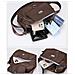 Elegante Borsa A Tracolla In Nylon 2025 Per Donna Coffee - Foto miniatura 6