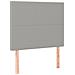Letto a Molle Materasso e LED Grigio Chiaro 90x200 cm Tessuto - Foto miniatura 7