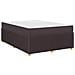 Struttura letto con materasso Marrone scuro 140 x 200 cm - Foto miniatura 1