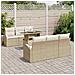 Set Divano da Giardino 7 pcs Beige 100 x 55 x 73 cm Poly Rattan - Foto miniatura 3