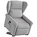Poltrona Alzapersona Reclinabile Elettrica Grigi Nuvola Tessuto - Foto miniatura 1
